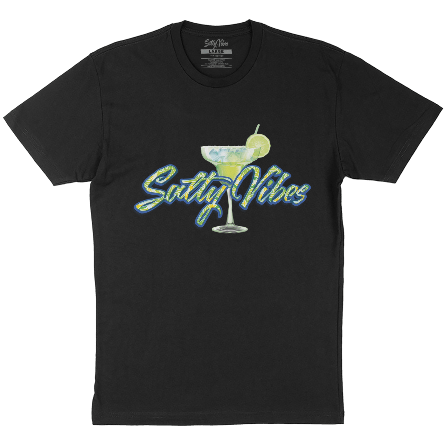 black unisex margarita t shirt