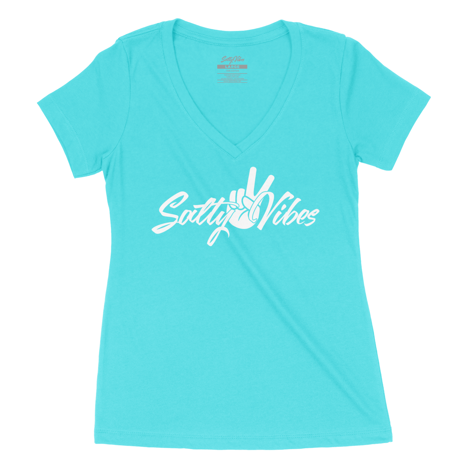 peace fingers womens vneck tshirt tahiti