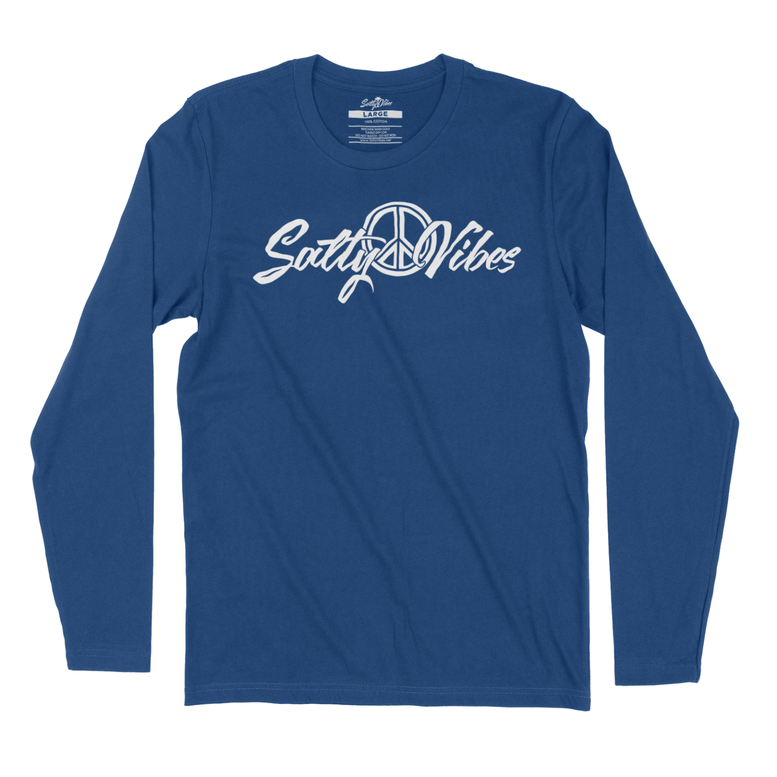 peace sign unisex long sleeve royal