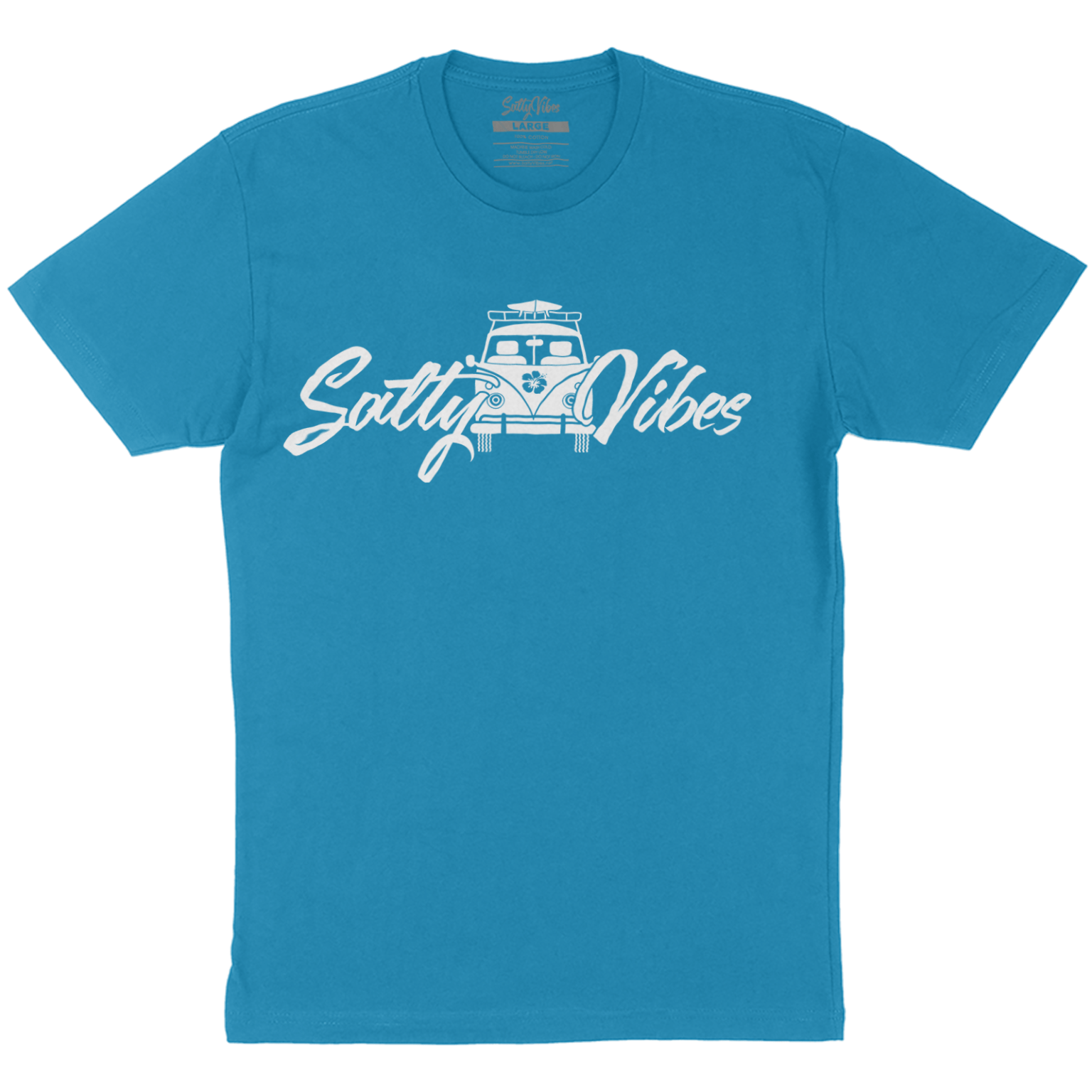 peace van unisex t shirt turquoise