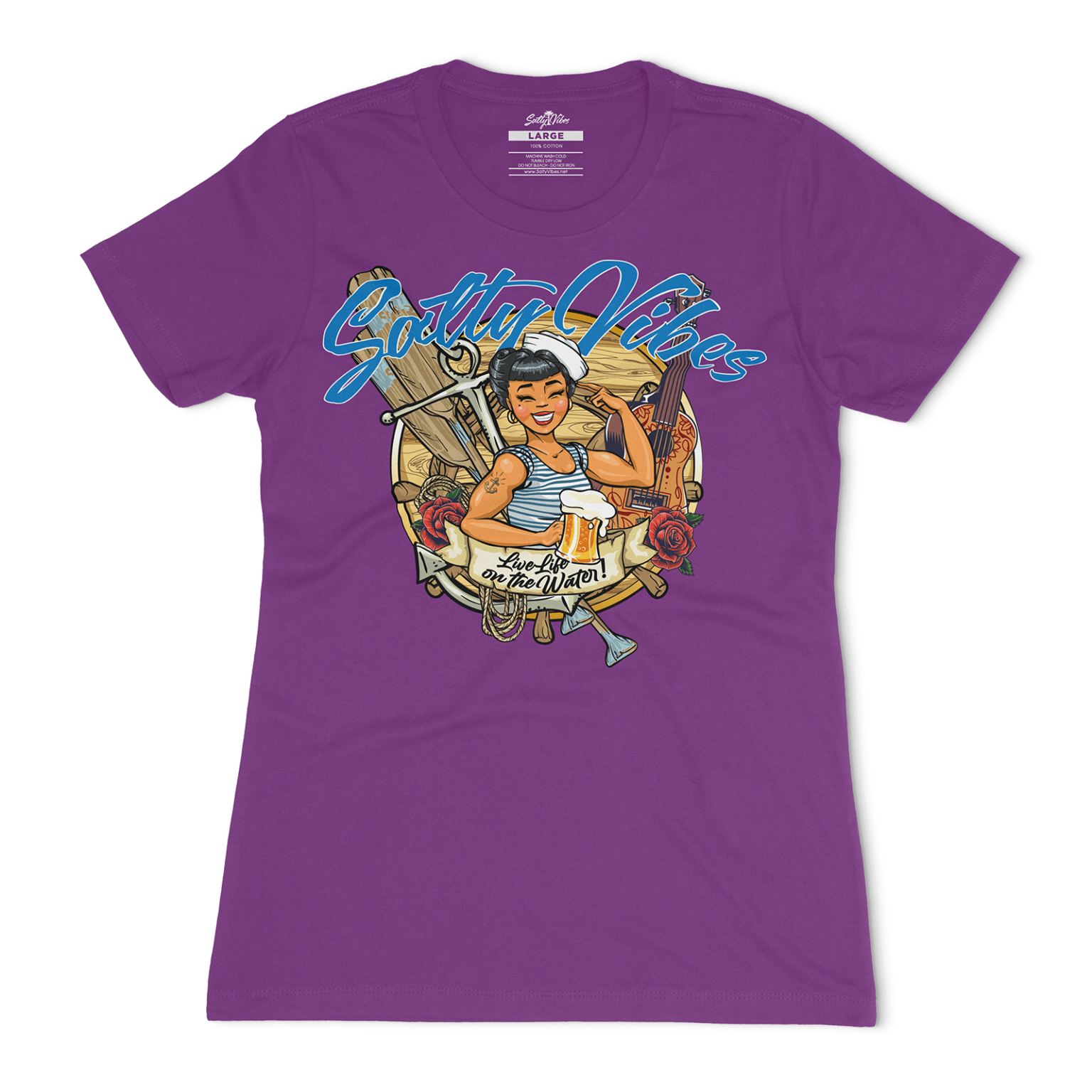 sailor purple womens t shirt