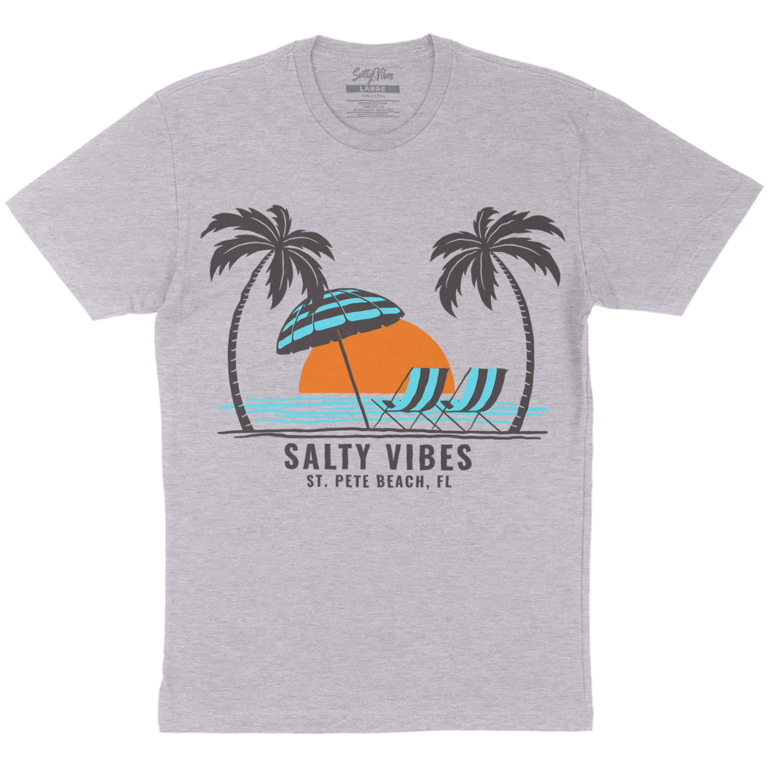 sunset and chairsa unisex t shirt heather