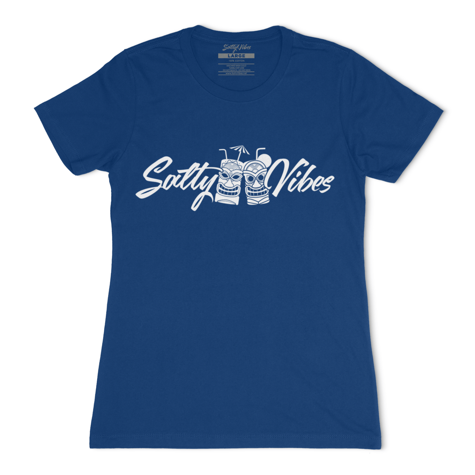 tiki drinks womens tshirt royal