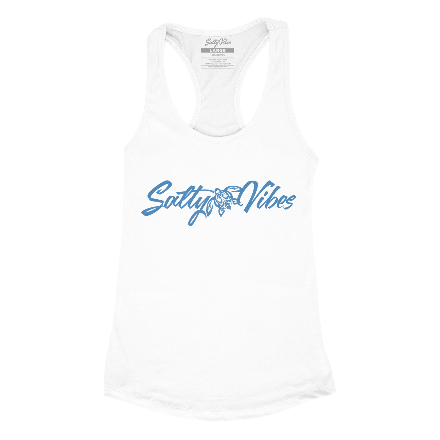 turtle racerback white